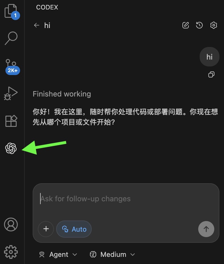 VSCode 对话示例